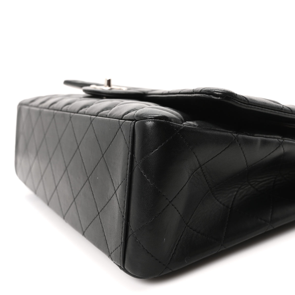 Chanel Lambskin Quilted Maxi Double Flap Black 10 of 10