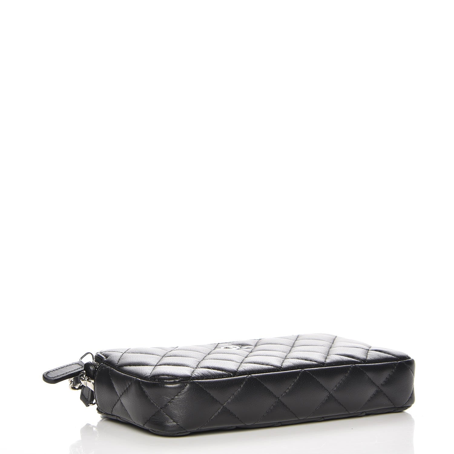 Chanel Lambskin Quilted Small Clutch With Chain Black 4 of 9