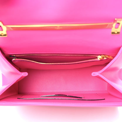 Valentino Garavani Nappa Tonal Monochrome One Stud Top Handle Bag Pink PP 3 of 7