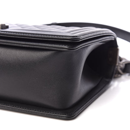 Chanel Calfskin Quilted Medium Boy Flap Black 6 of 11
