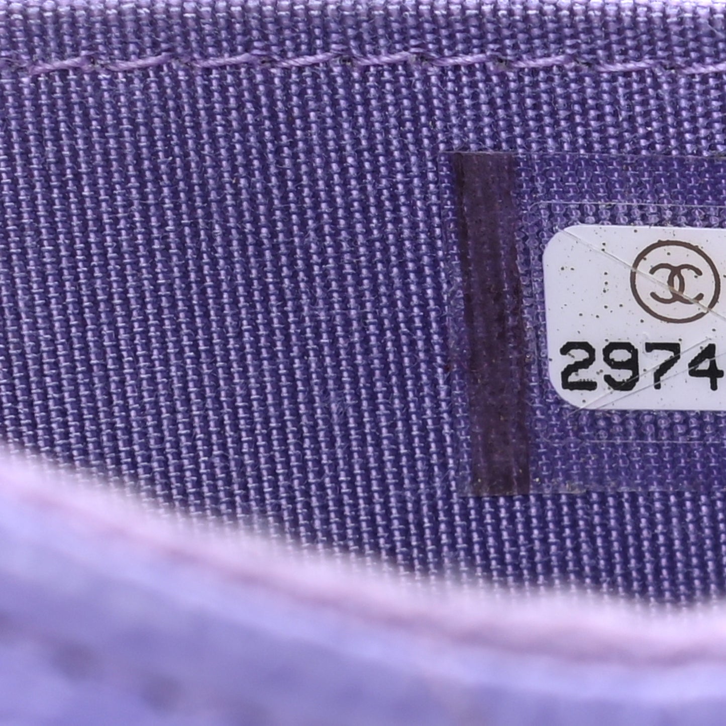 Caviar Quilted Incognito Zip Coin Purse Purple