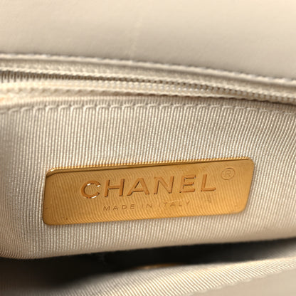 Chanel Lambskin Quilted Medium Chanel 19 Flap Light Beige 6 of 13