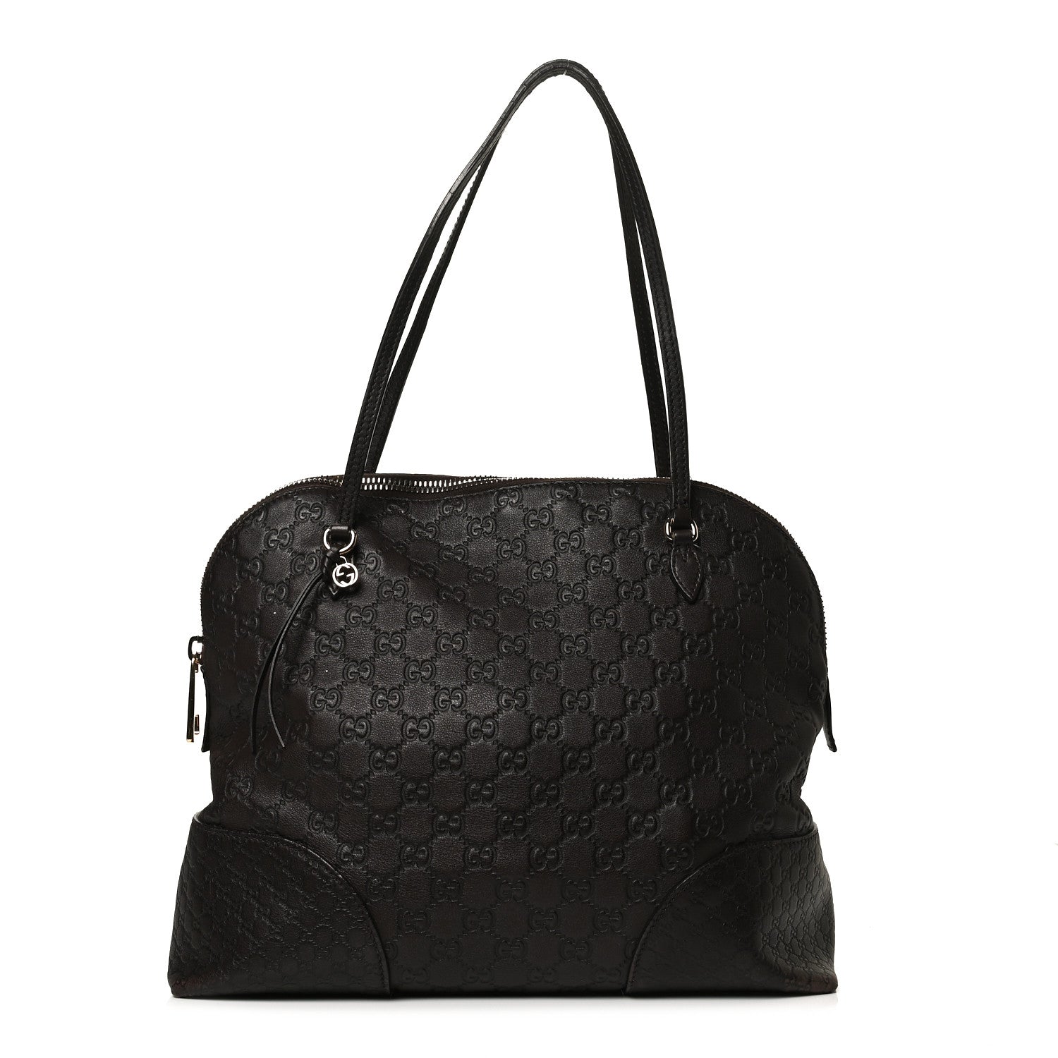 Gucci Guccissima Medium Bree Shoulder Bag Chocolate 1 of 16