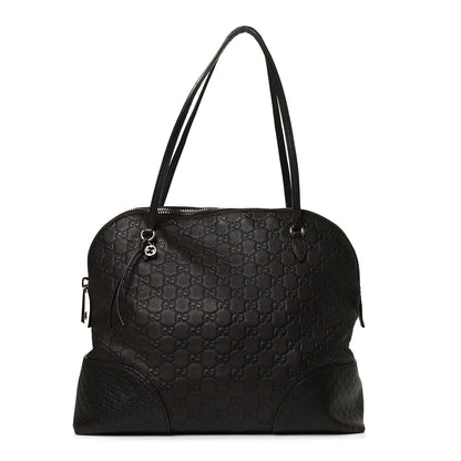 Gucci Guccissima Medium Bree Shoulder Bag Chocolate 1 of 16