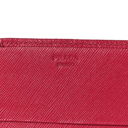 Prada Saffiano Metal Wallet Pink 7 of 9