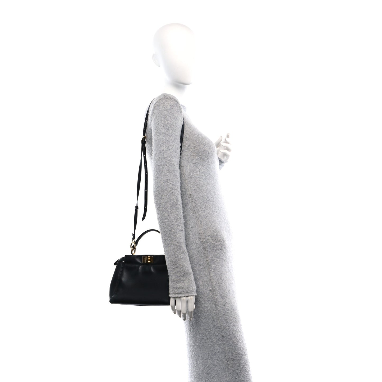 Nappa Mini Peekaboo Iconic Satchel Black