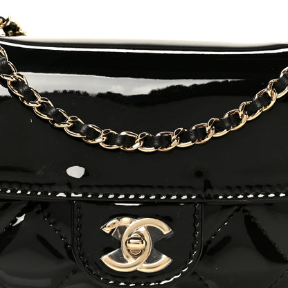 Chanel Patent Calfskin Quilted Mini Flap Black 10 of 12