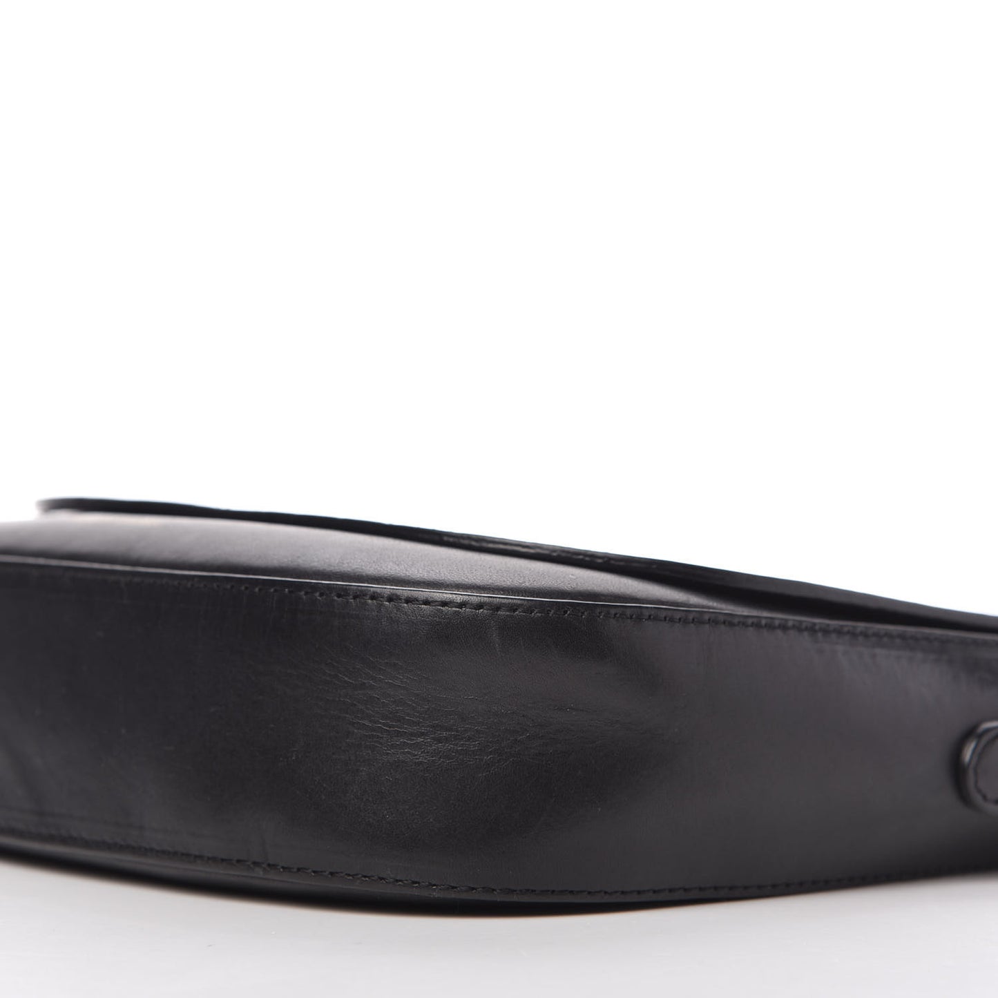 Calfskin Flap Crossbody Bag Black