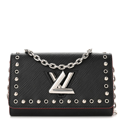 Louis Vuitton Epi Studded Twist Chain Wallet Black 1 of 11
