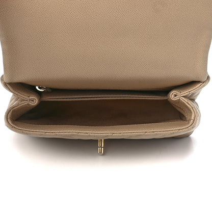 Chanel Caviar Quilted Mini Coco Handle Flap Beige 4 of 11