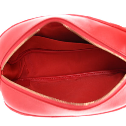 Chanel Caviar Quilted Double Zip Pouch Red 5 of 9