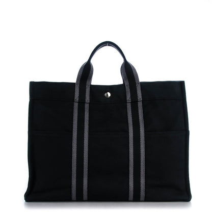 Hermes Canvas Fourre Tout MM Black 1 of 8