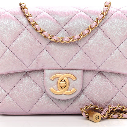 Chanel Iridescent Caviar Quilted Mini My Perfect Flap Pink 8 of 11