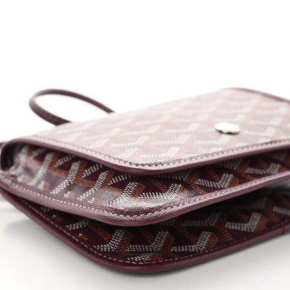 Goyard Goyardine Plumet Wallet Clutch Burgundy 8 of 9