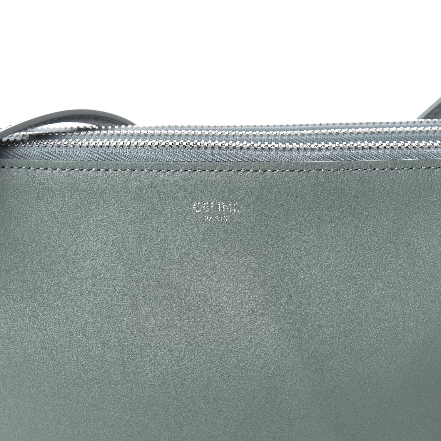 Celine Lambskin Large Trio Crossbody Bag Jade 8 of 8