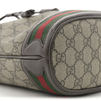 Gucci GG Supreme Monogram Web Small Ophidia Bucket Bag Brown 9 of 11