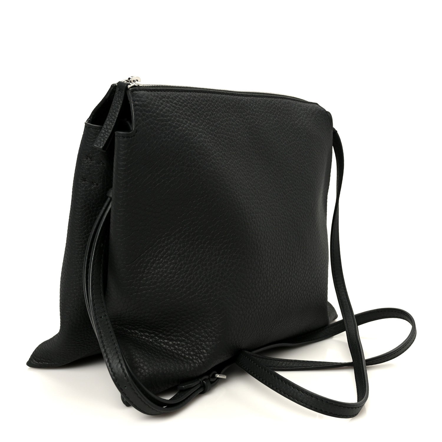 The Row Grained Calfskin Nu Twin Bag Dark Pine 3 of 11
