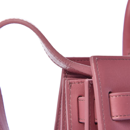 Saint Laurent Calfskin Nano Sac De Jour Rose Dark 14 of 17