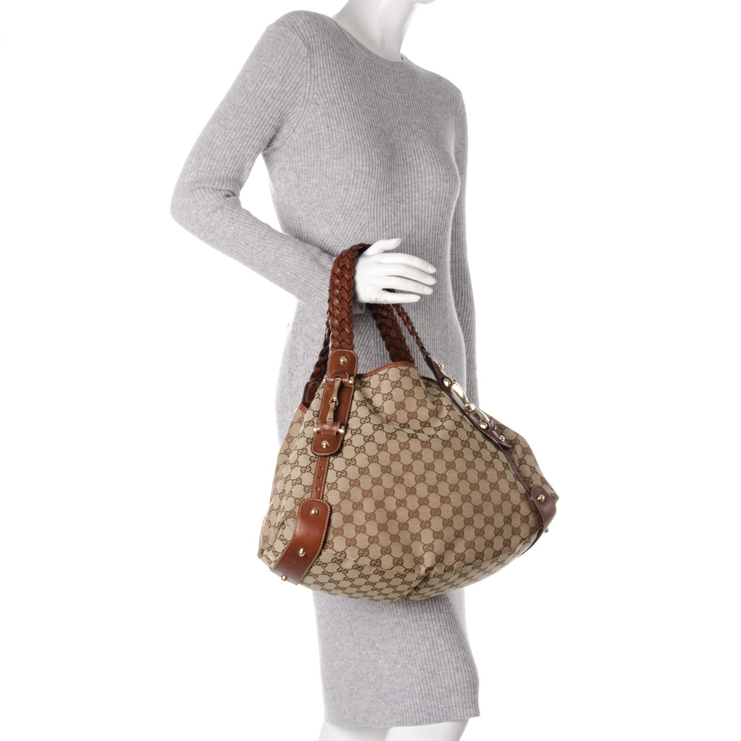 Gucci Monogram Medium Pelham Shoulder Bag Brown 2 of 7