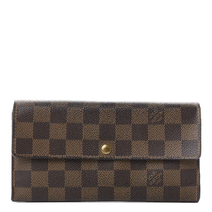 Louis Vuitton Damier Ebene Sarah Wallet 1 of 11
