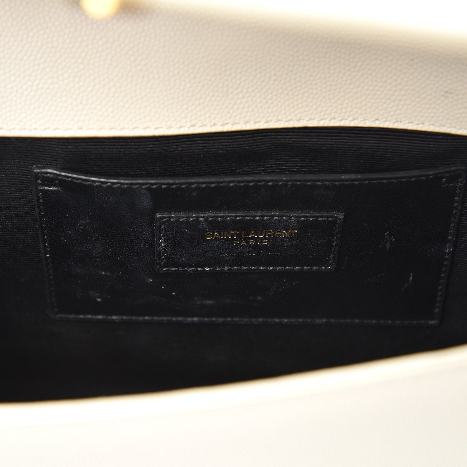 Saint Laurent Grain De Poudre Medium Monogram Kate Satchel Nude Powder 7 of 10