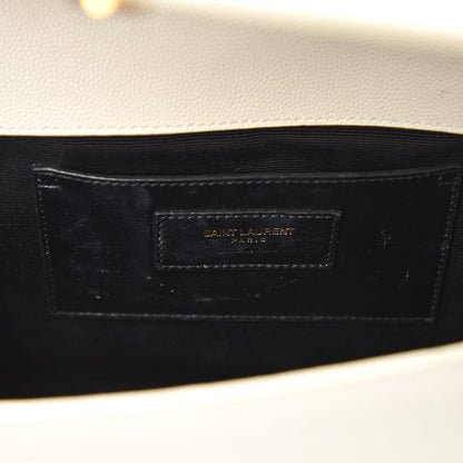 Saint Laurent Grain De Poudre Medium Monogram Kate Satchel Nude Powder 7 of 10