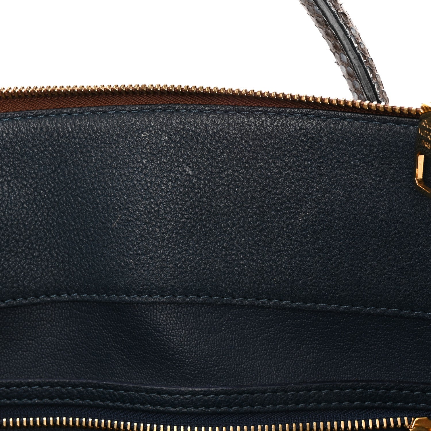 Louis Vuitton Ostrich Lizard Majestueux Tote MM Navy 11 of 13