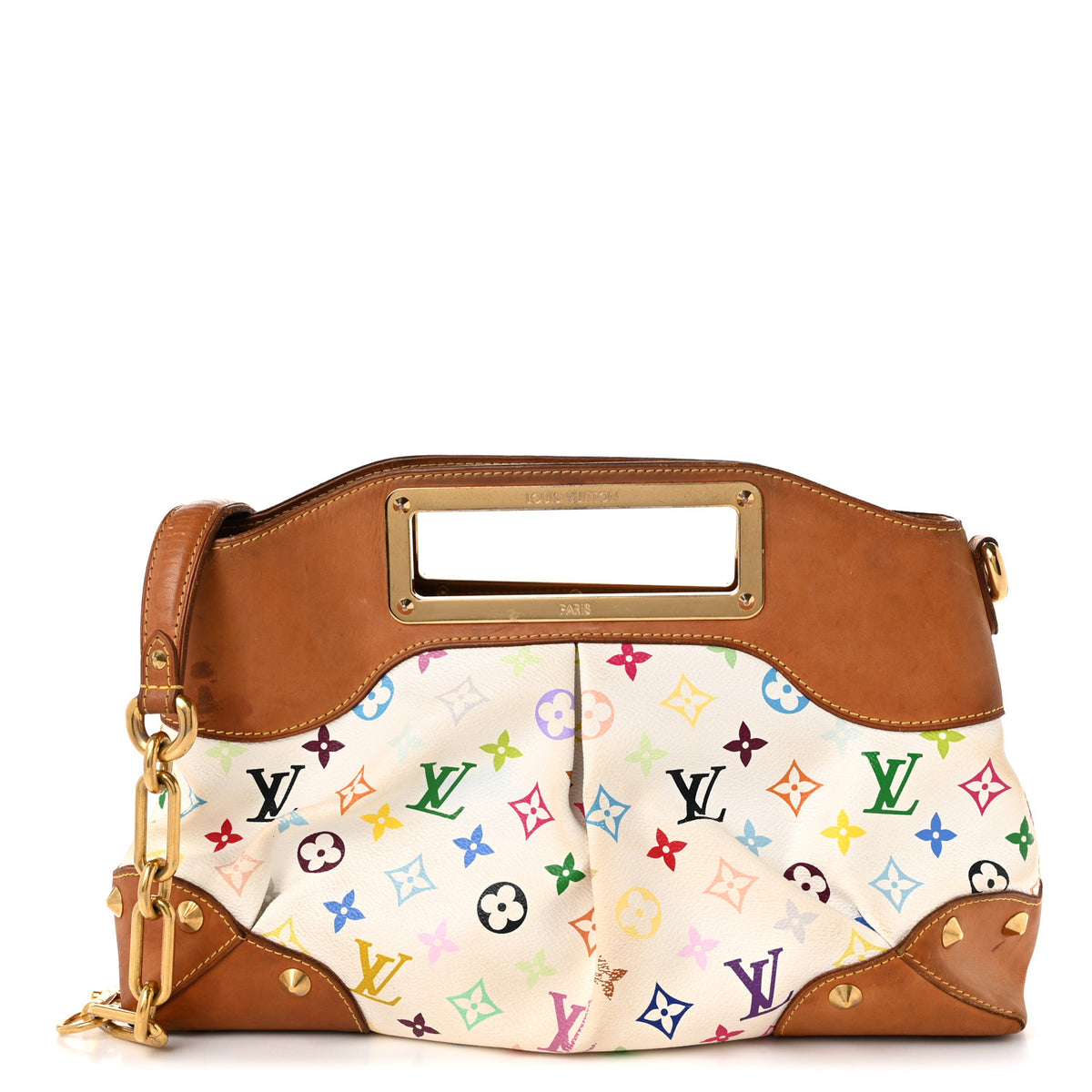 Louis Vuitton Monogram Multicolor Judy MM White 1 of 10