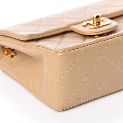 Chanel Lambskin Quilted Mini Square Flap Beige 9 of 11
