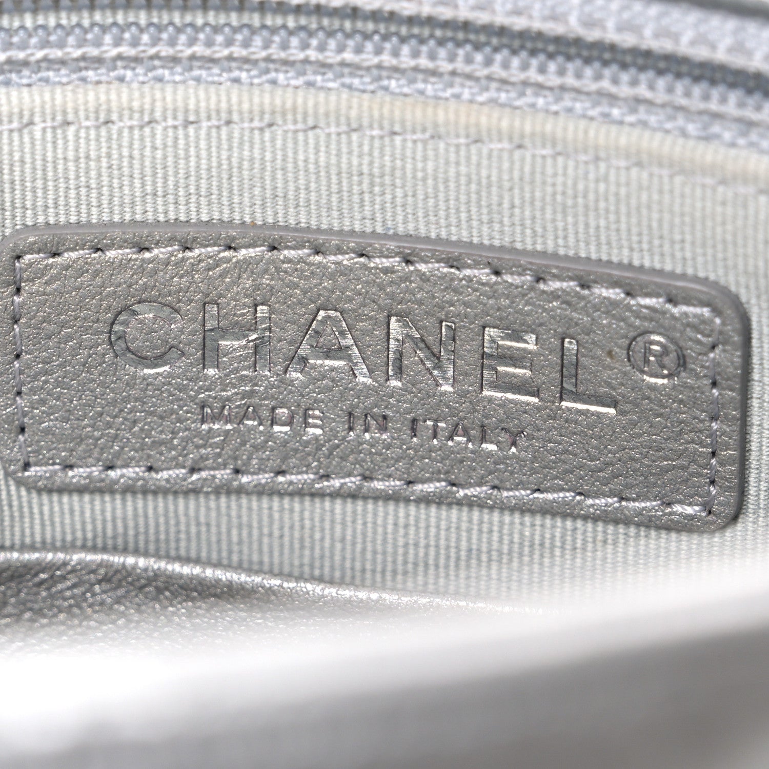 Chanel Metallic Lambskin Quilted Mini Maxi CC Flap Argent 6 of 10
