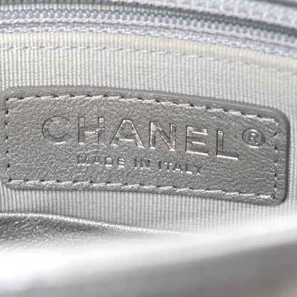 Chanel Metallic Lambskin Quilted Mini Maxi CC Flap Argent 6 of 10