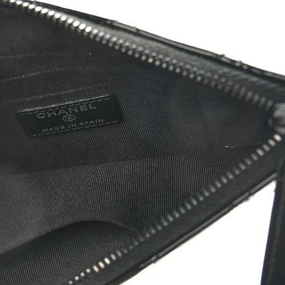 Chanel Patent Quilted Medium Reissue Cosmetic Case So Black 5 of 7