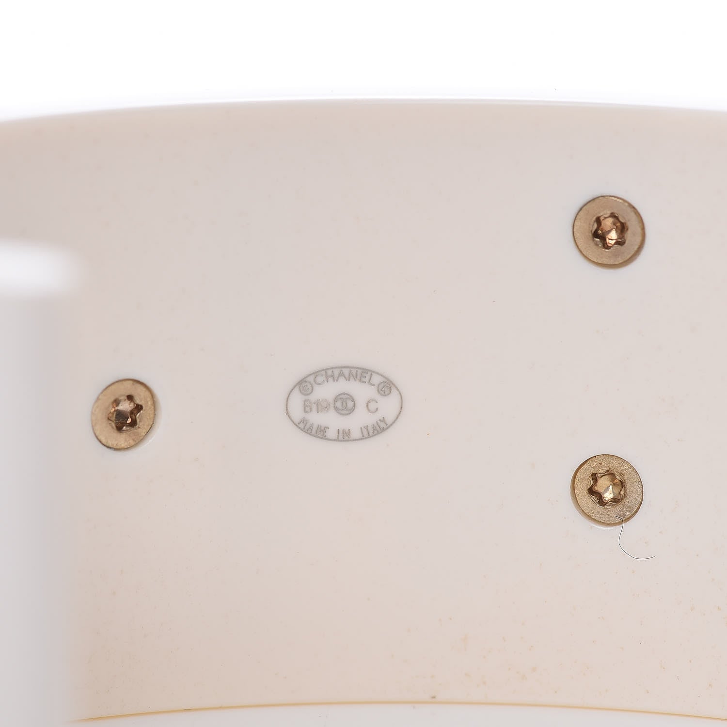 Chanel Resin Metal Cuff White 4 of 5