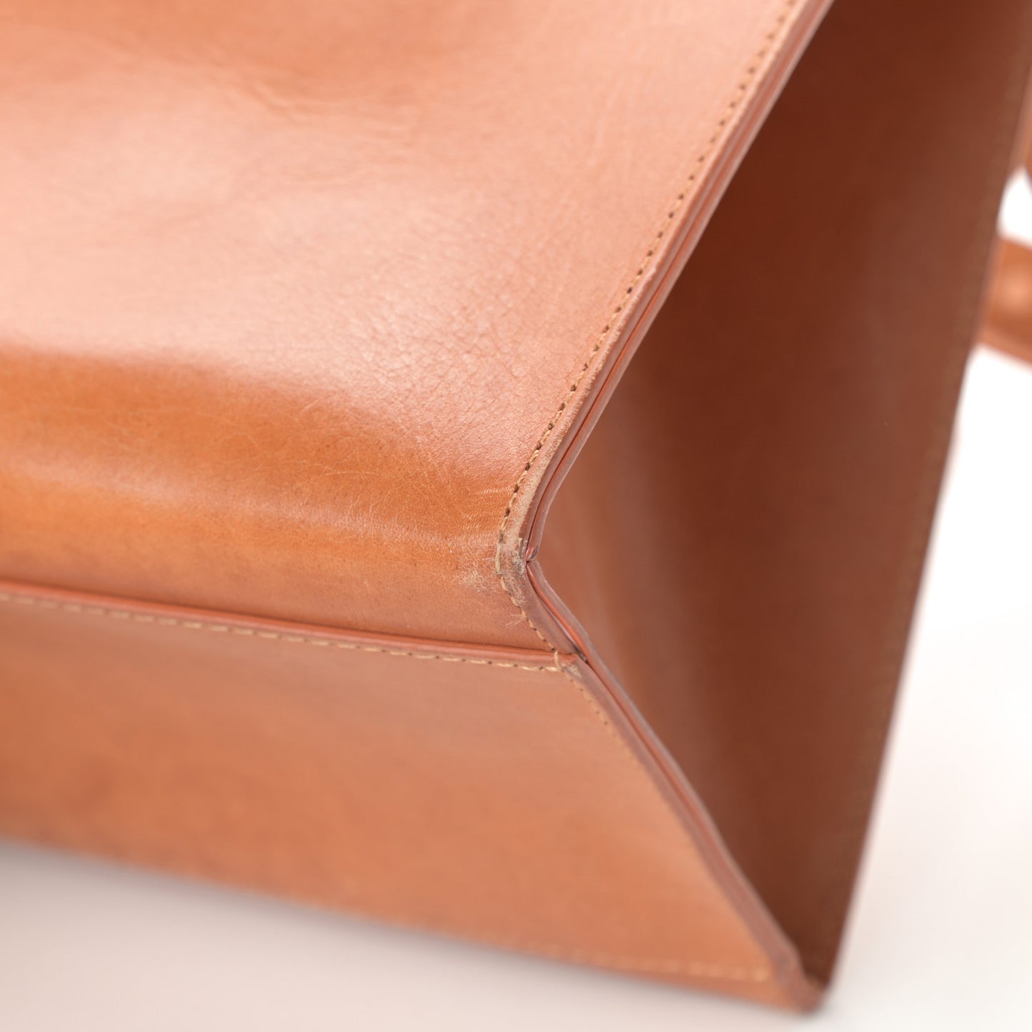 Vegetable Tanned Calfskin Mini Sun Bag Cammello