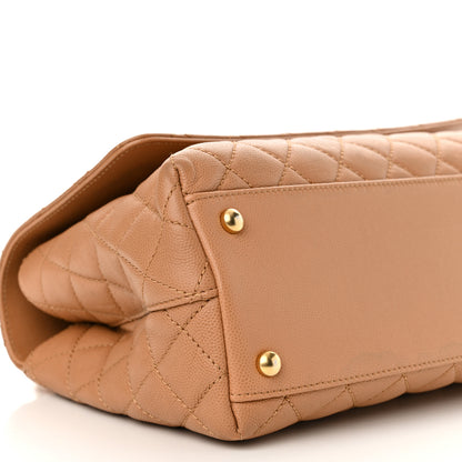 Chanel Caviar Quilted Small Coco Chain Handle Flap Brown 10 of 15