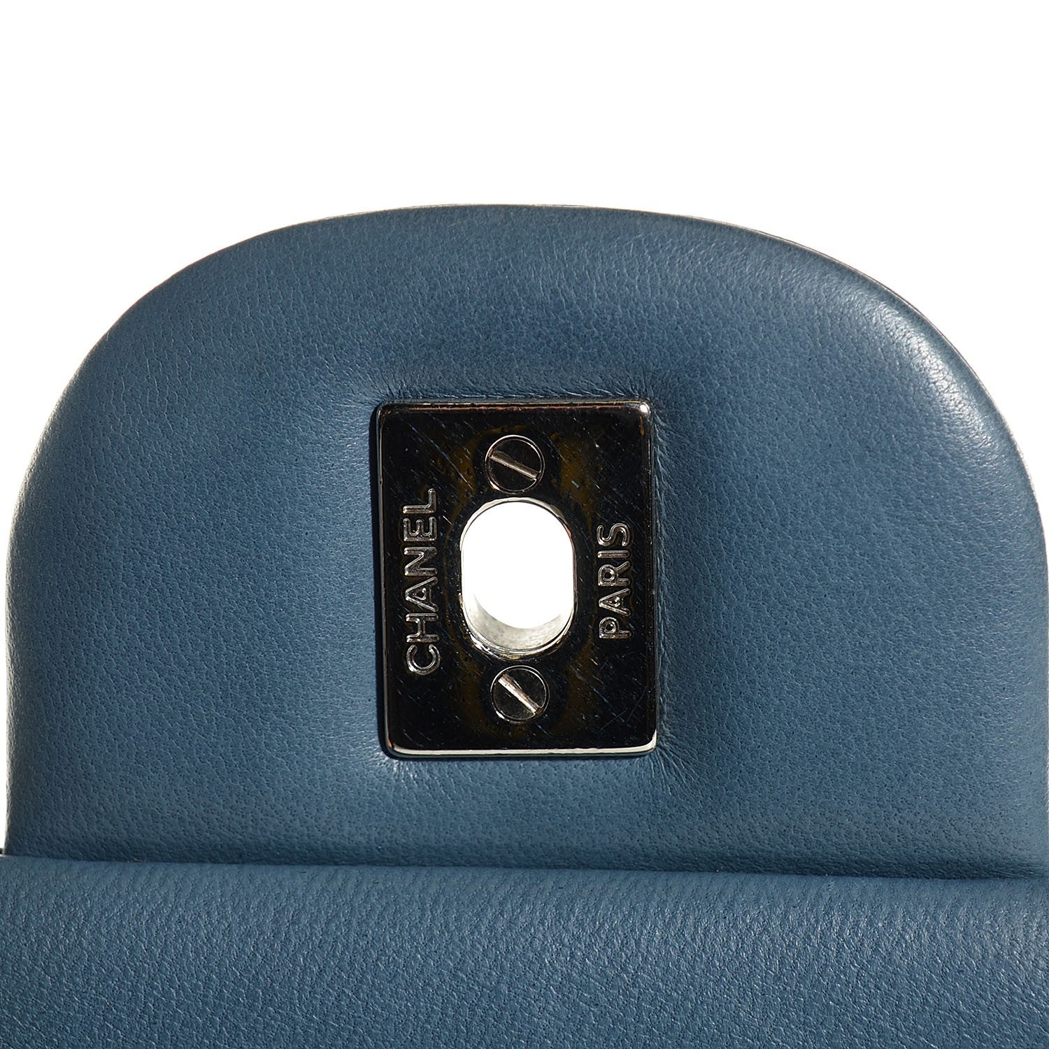 Chanel Lambskin Quilted Jumbo Double Flap Blue 6 of 8