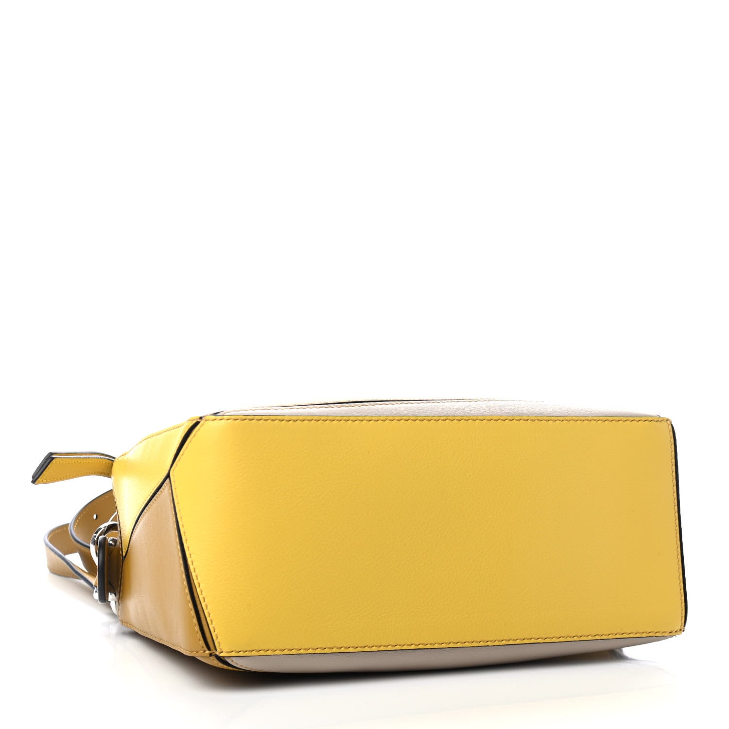 Loewe Grained Calfskin Small Puzzle Bag Ocre Yellow 3 of 4