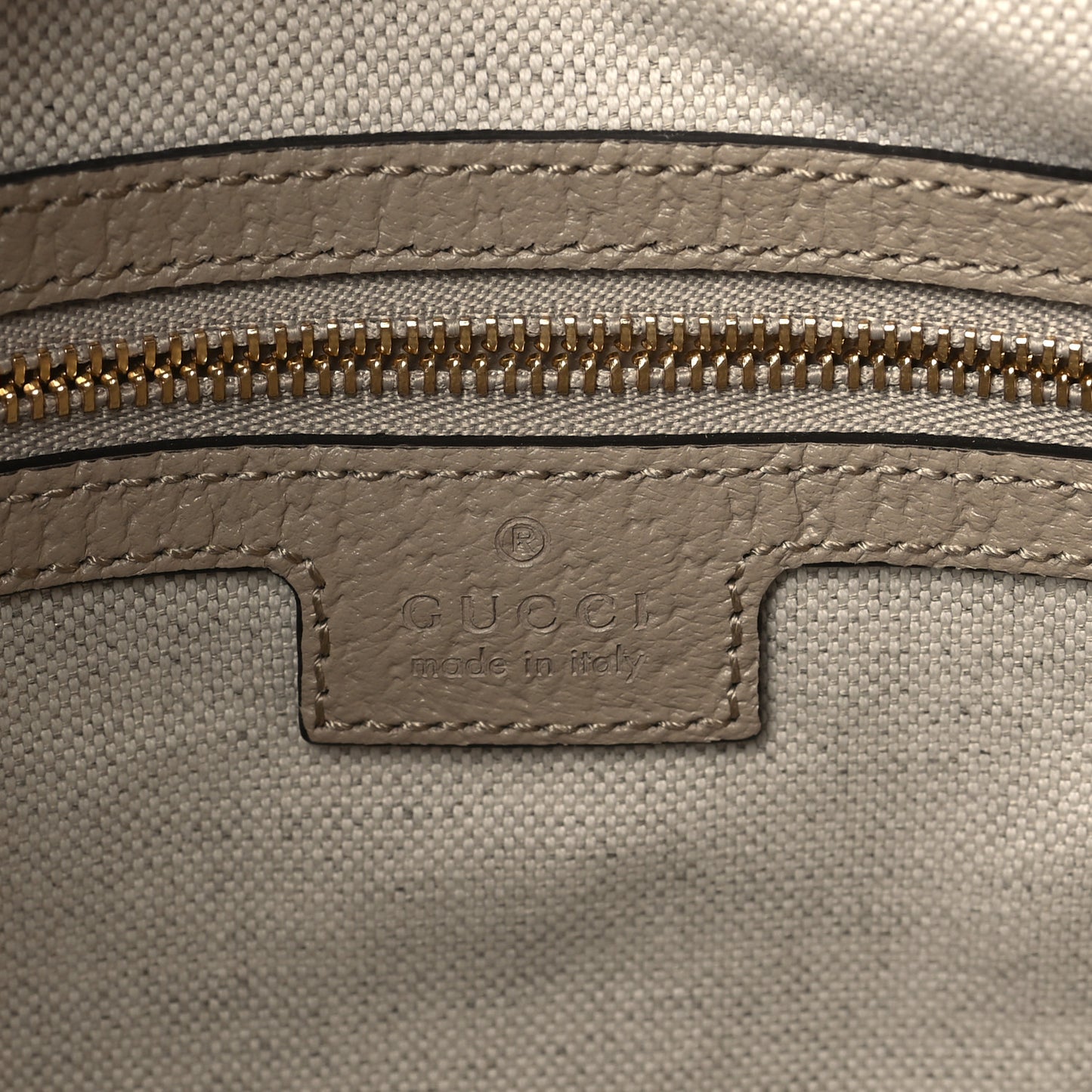 GG Supreme Monogram Textured Dollar Calfskin Web Small Jackie 1961 Hobo Beige Mystic White Oatmeal