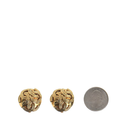 Chanel CC Clip On Earrings Gold 2 of 4