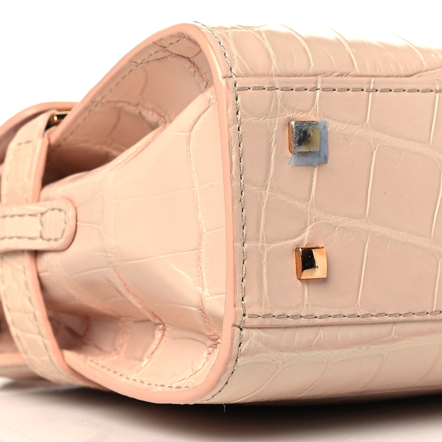 Alligator Micro Tempete Satchel Nude