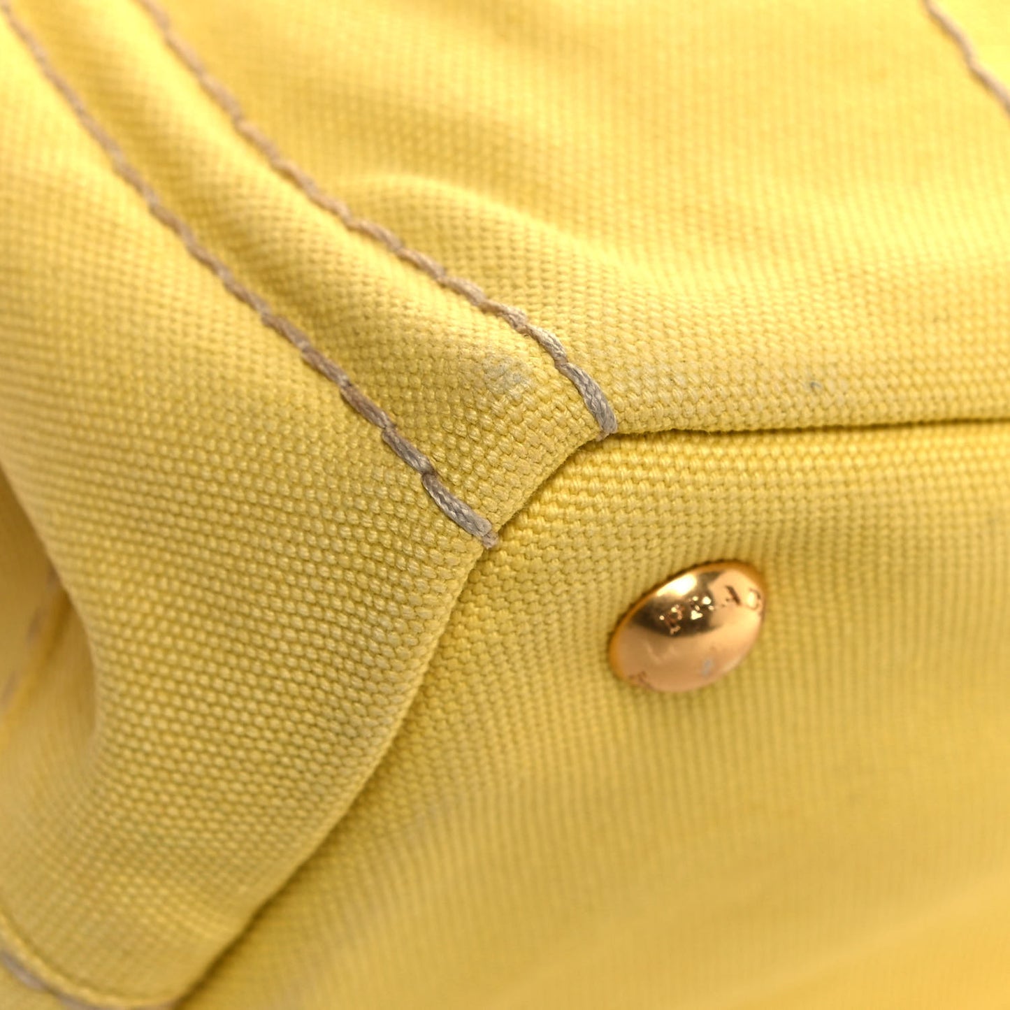 Canvas Canapa Small Logo Tote Yellow