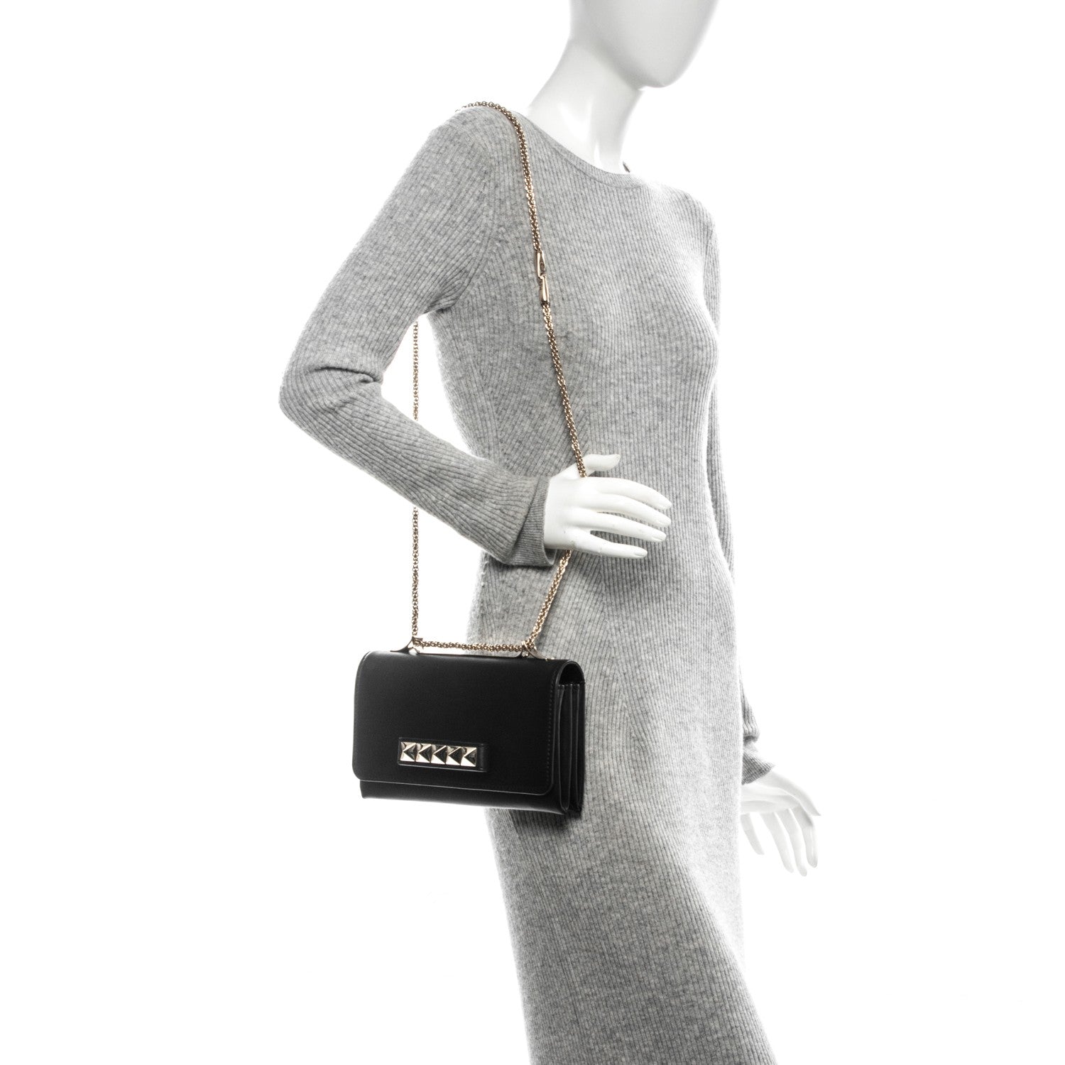 Valentino Garavani Nappa Va Va Voom Shoulder Bag Black 2 of 6