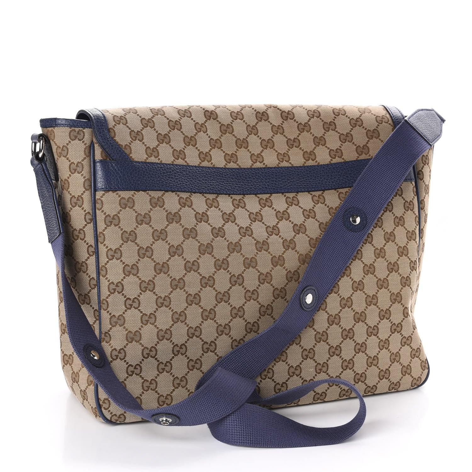 Gucci Monogram Convertible Diaper Bag Blue 3 of 15