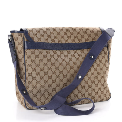 Gucci Monogram Convertible Diaper Bag Blue 3 of 15