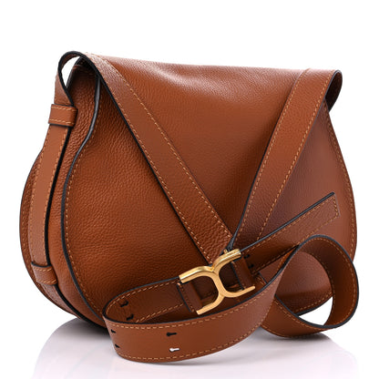 Chloe Calfskin Medium Marcie Round Crossbody Bag Tan 3 of 11