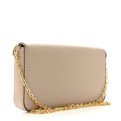 Louis Vuitton Epi Felicie Pochette Chain Wallet Galet 4 of 11