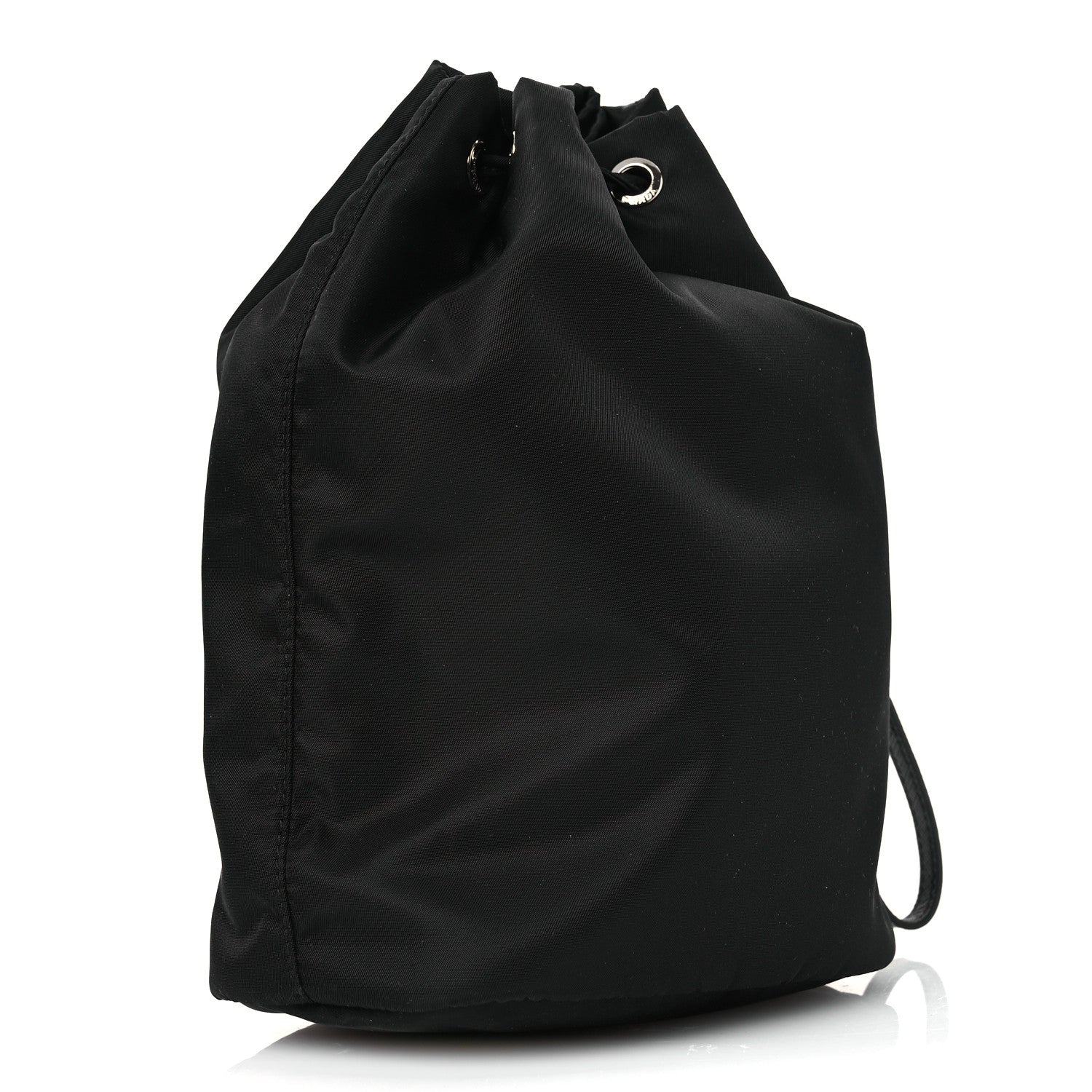 Prada Re-Nylon Vela Drawstring Wristlet Pouch Black 3 of 11