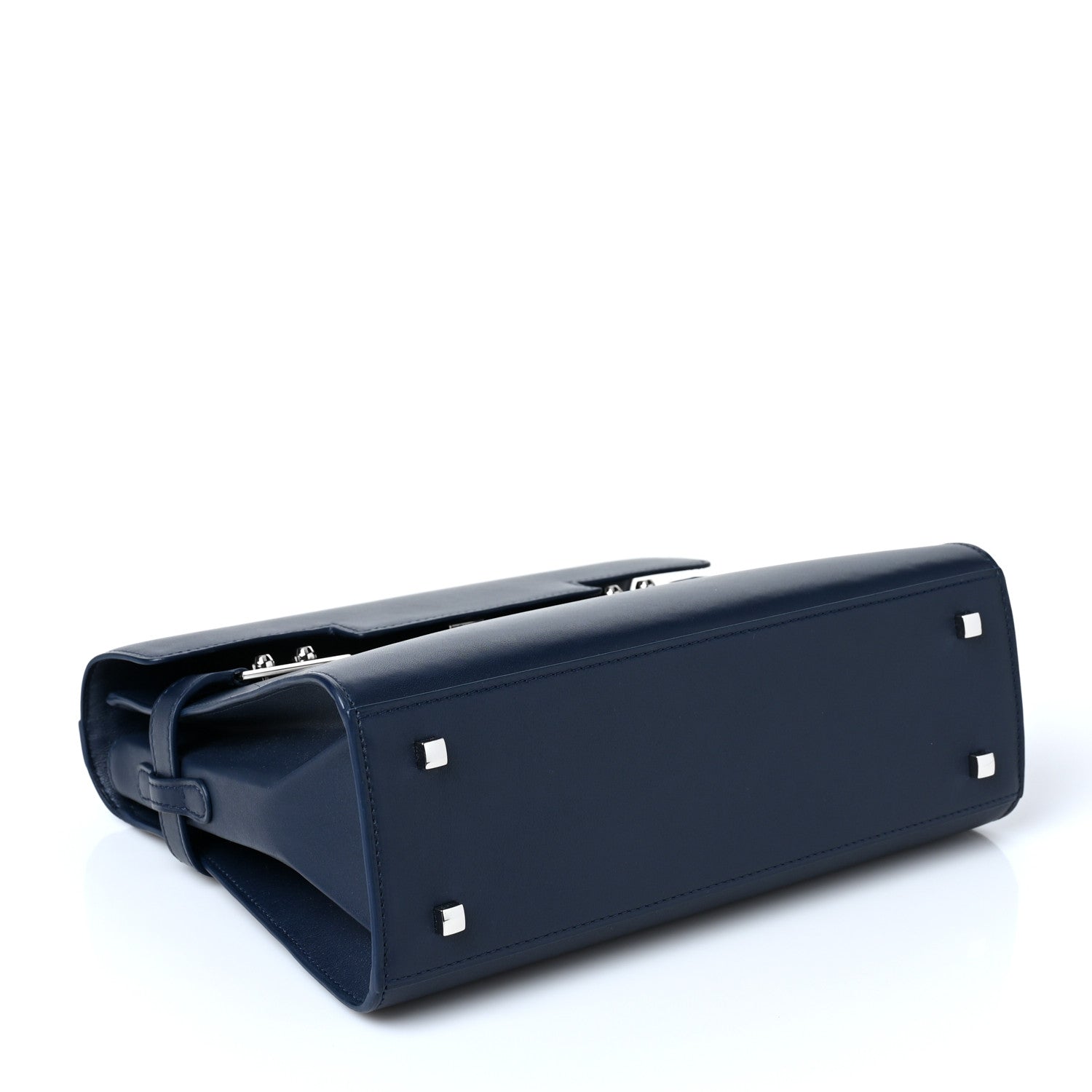 Delvaux Calfskin MM Tempete Satchel Navy 4 of 9