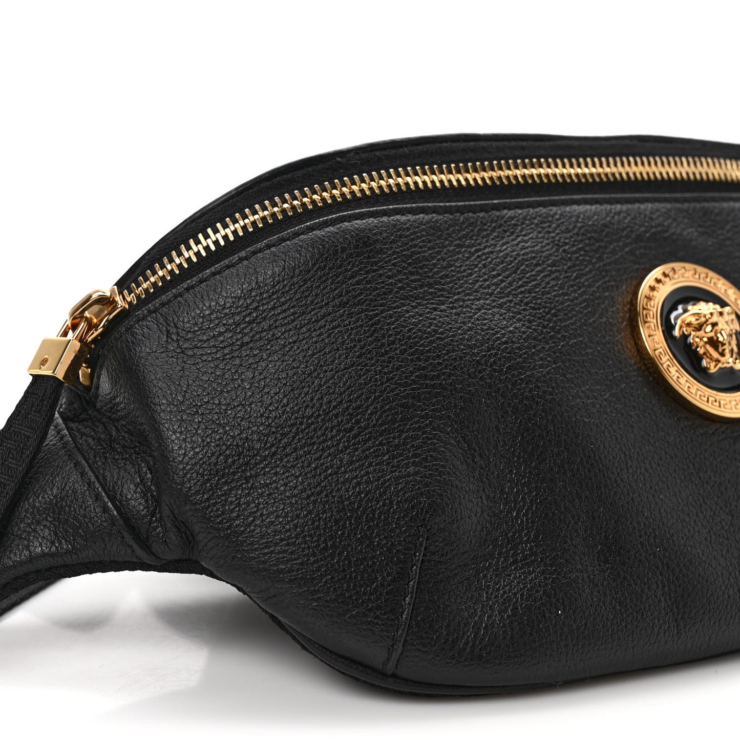 Grained Calfskin Vanitas Medea Belt Bag Black
