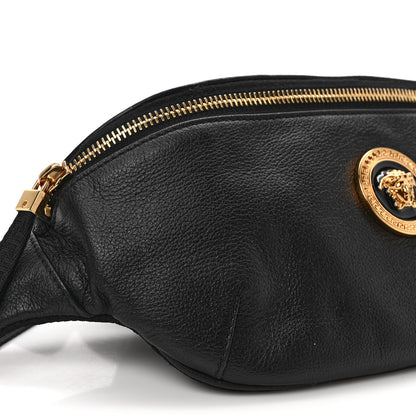 Versace Grained Calfskin Vanitas Medea Belt Bag Black 8 of 9